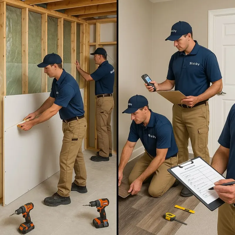 Repairs and Reconstruction process in North Bellport, NY